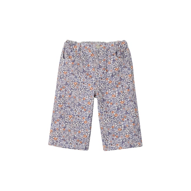 Pantalon large bleu <span itemprop=