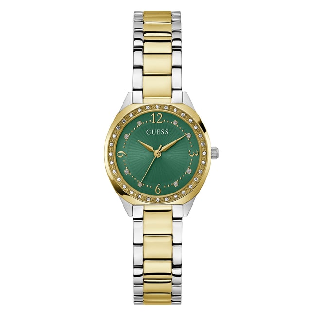 Montre Analogique  CHARLOTTE argenté vert argenté <span itemprop=