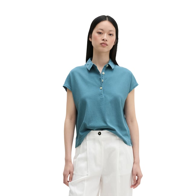 Polo loose en single jersey doux - MARC O'POLO