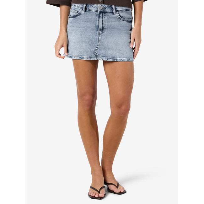 Jupe En Jean light blue denim <span itemprop=