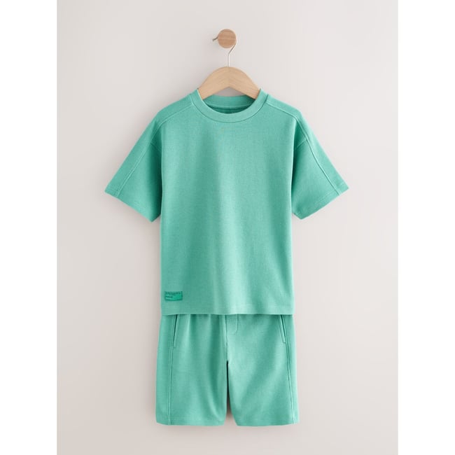 Short et t-shirt texturée à manches courtes - NEXT