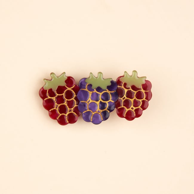 Barrette Fruits rouges rouge foncé <span itemprop=