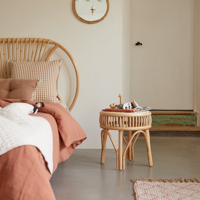 Chevet enfant en rotin ZITA Couleur naturel <span itemprop=
