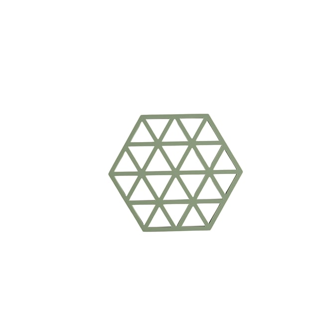 Dessous-de-plat TRIANGLES Couleur romarin <span itemprop=