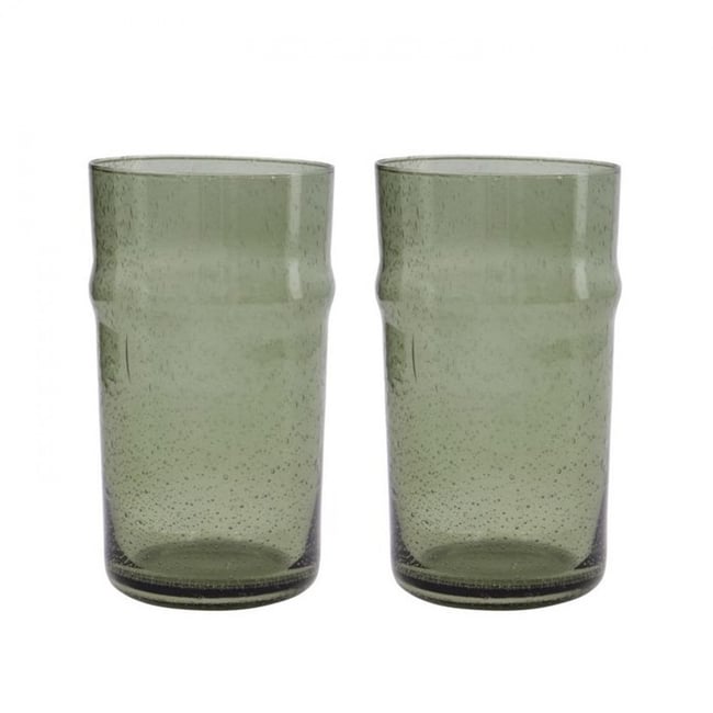 Verre Rain lot de 2  47cl Couleur vert <span itemprop=