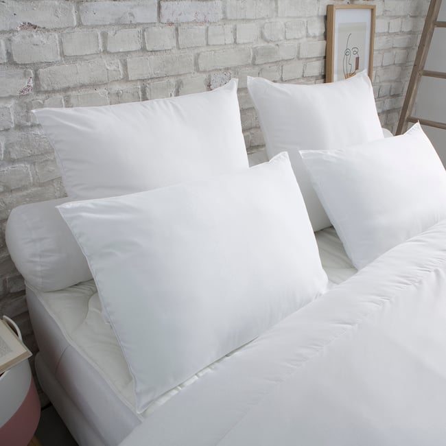 Oreiller Respirant Moelleux Couleur blanc <span itemprop=