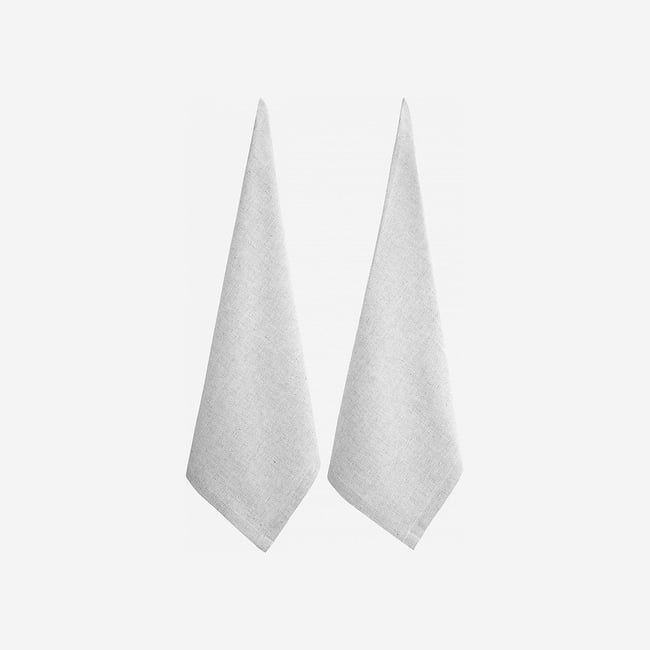 Torchon coton FLAG blanc <span itemprop=