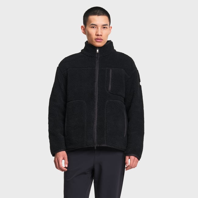 Veste multipoches en sherpa zippée double curseur - AIGLE