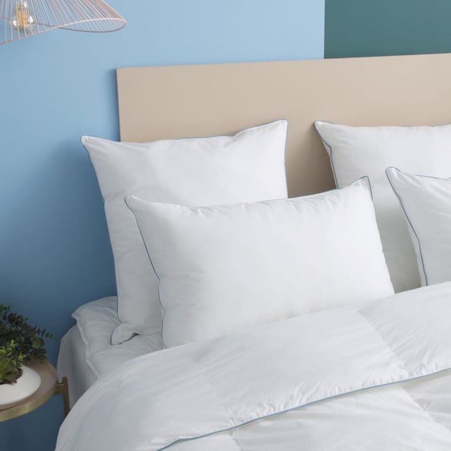Oreiller FERME Préserve les océans - Coton Bio - Roger Couleur blanc <span itemprop=