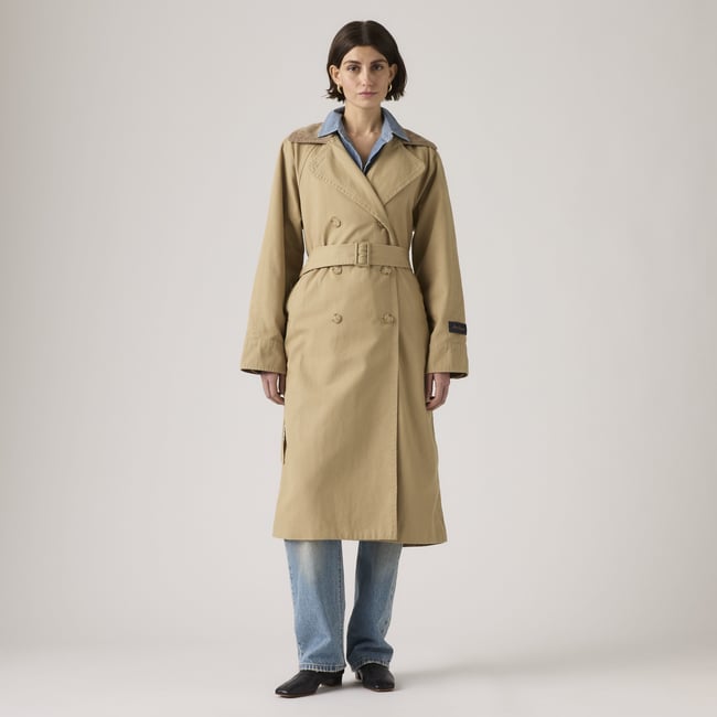 Trench long Classic Bree beige - travertine <span itemprop=