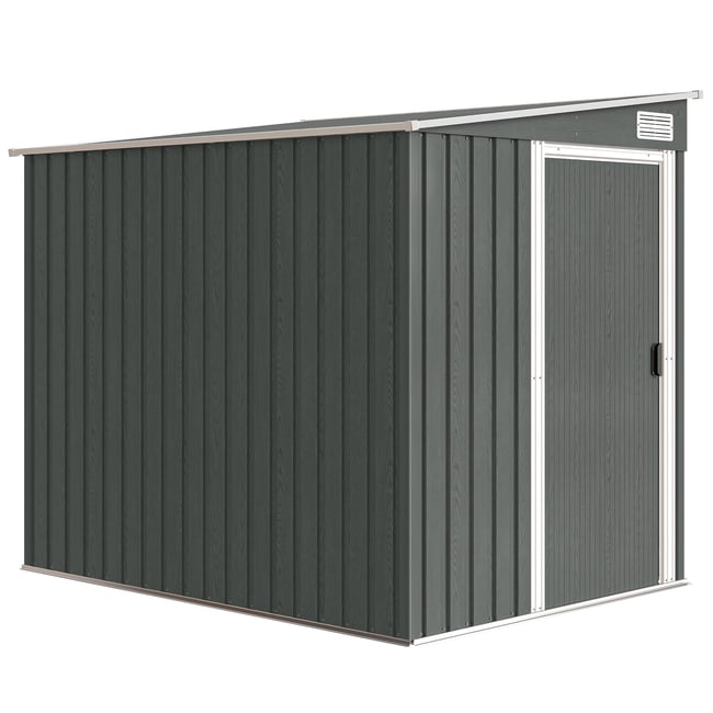 Abri de jardin Acier galvanisé gris clair <span itemprop=