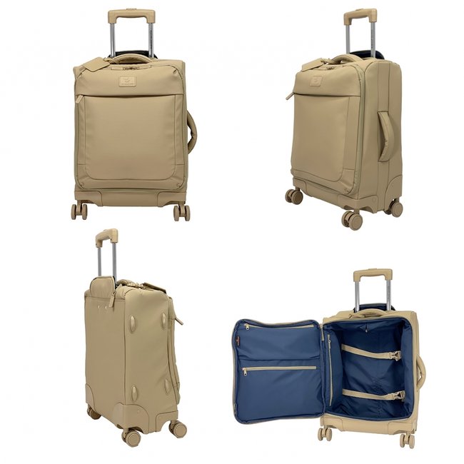 Lot de 3 valises souples dont 1 valise cabine David Jones La Redoute