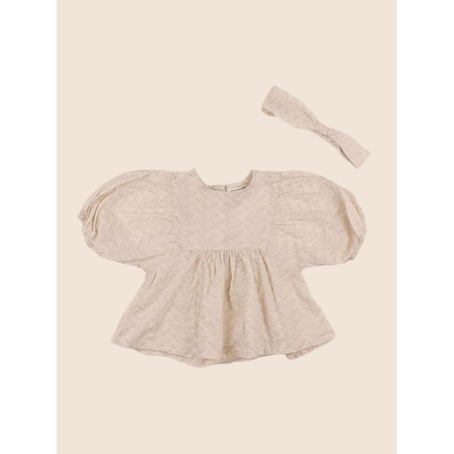 Blouse - Très bon état beige <span itemprop=