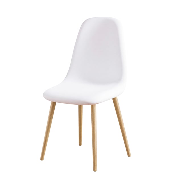 Housse de chaise scandinave extensible unie - DOUCEUR D'INTÉRIEUR