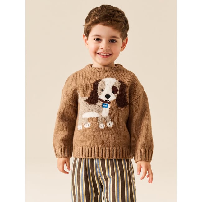 Pull ras de cou en maille à personnages - NEXT