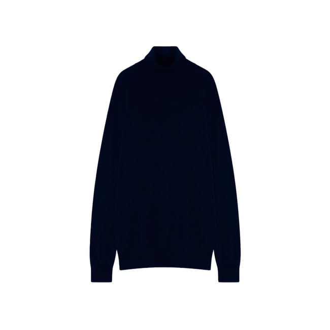 Pull Col Roulé Navy Connor bleu foncé <span itemprop=