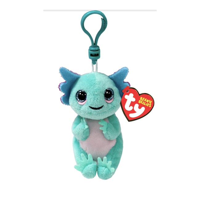 Porte clés peluche Beanie Bellies Alex 'Axolotl rouge <span itemprop=
