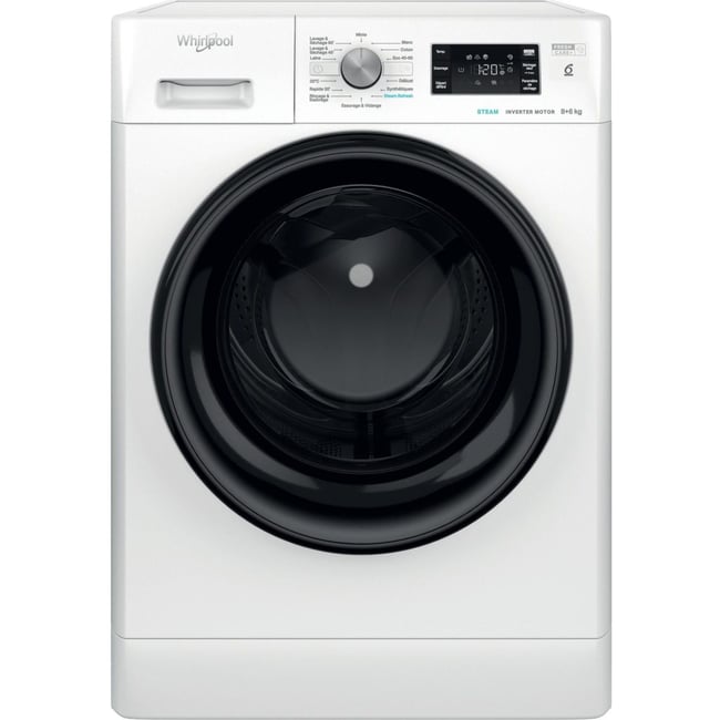 Lave linge séchant hublot FFWDB864489BVFR - WHIRLPOOL