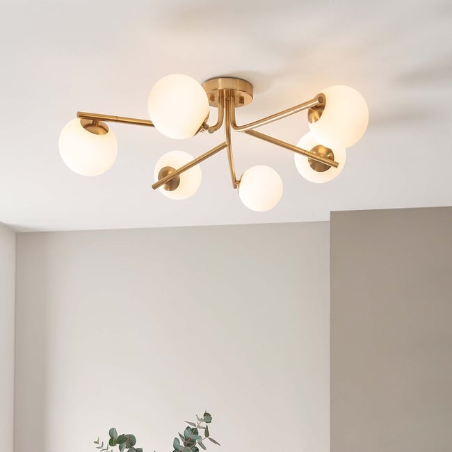 Aaron Ceiling Light Brushed Aged Brass, brass, ÉDITÉ