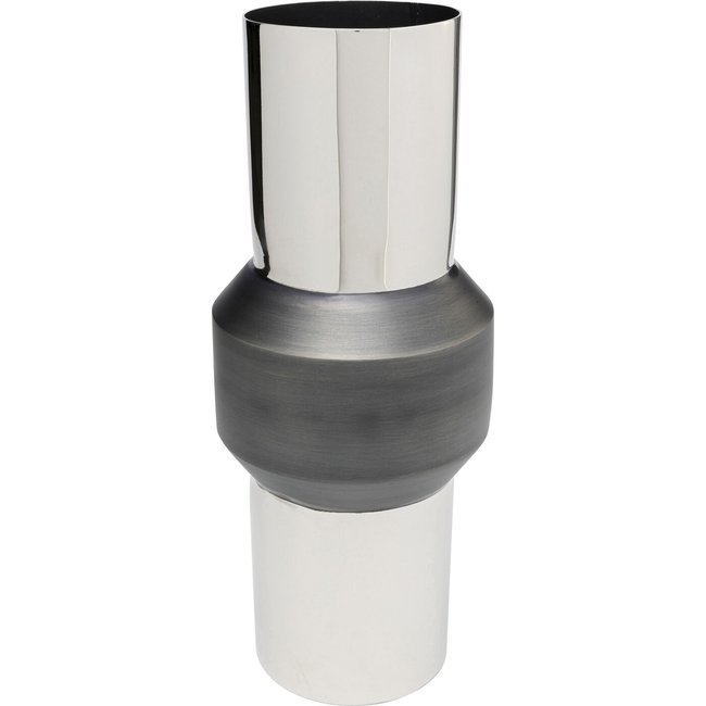 Vase Vesuv 51cm gris et argenté Couleur argent <span itemprop=