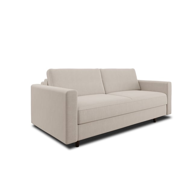 Canapé en tissu tramé Hailie Jade Couleur beige <span itemprop=