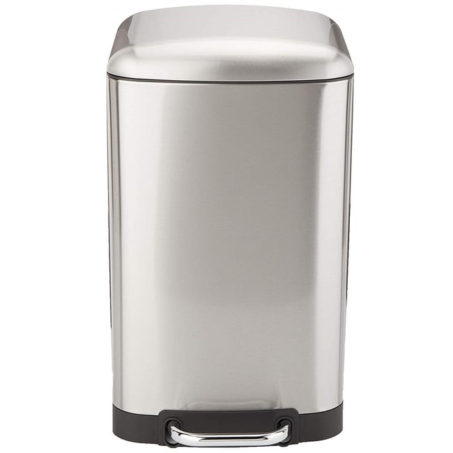 Poubelle de cuisine à pédale GREENWICH 30L Couleur inox <span itemprop=