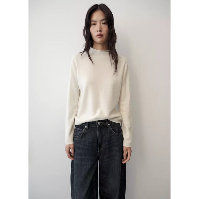 Pull-over 100 % cachemire col montant - MANGO