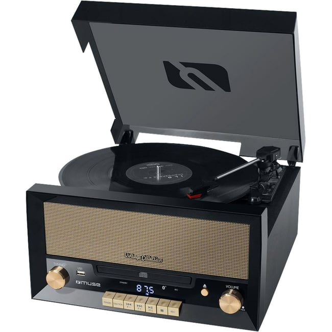 Platine vinyle vinyle MT-110B noire noir <span itemprop=