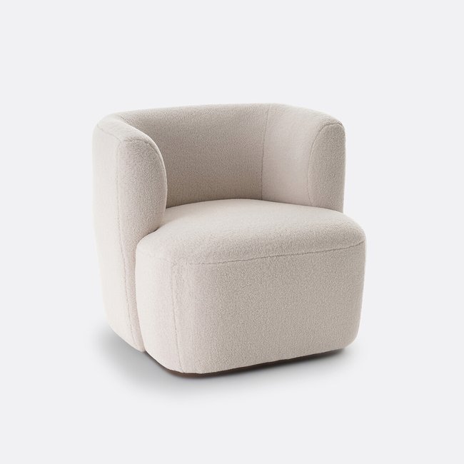 Fauteuil bouclette Nidou Couleur ecru <span itemprop=