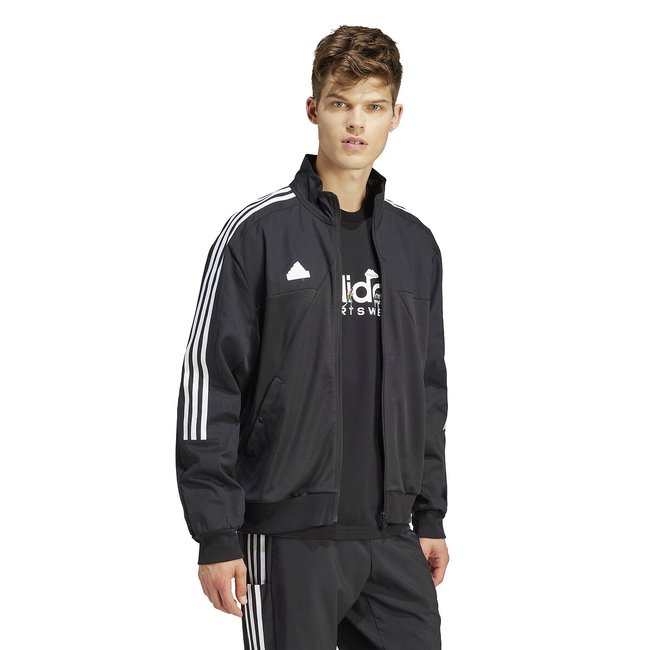 Veste de survetement tiro 3 bandes Adidas Sportswear noir La Redoute