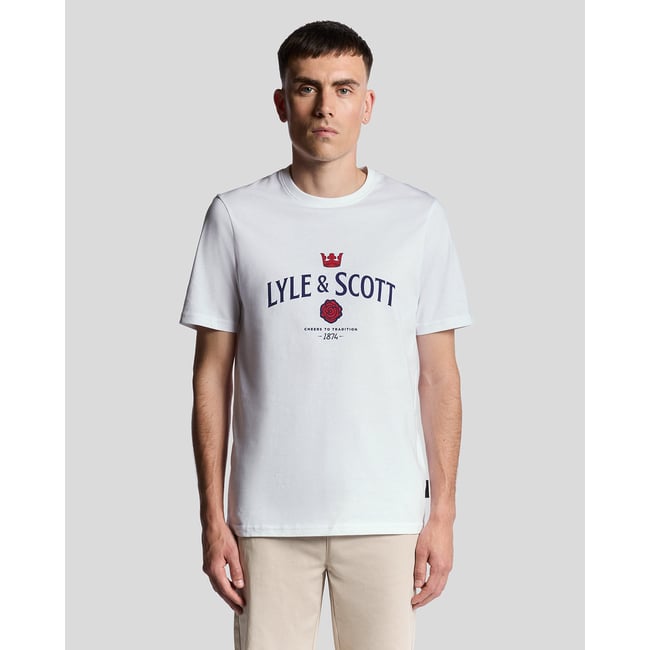 T-shirt graphique Cheers blanc <span itemprop=