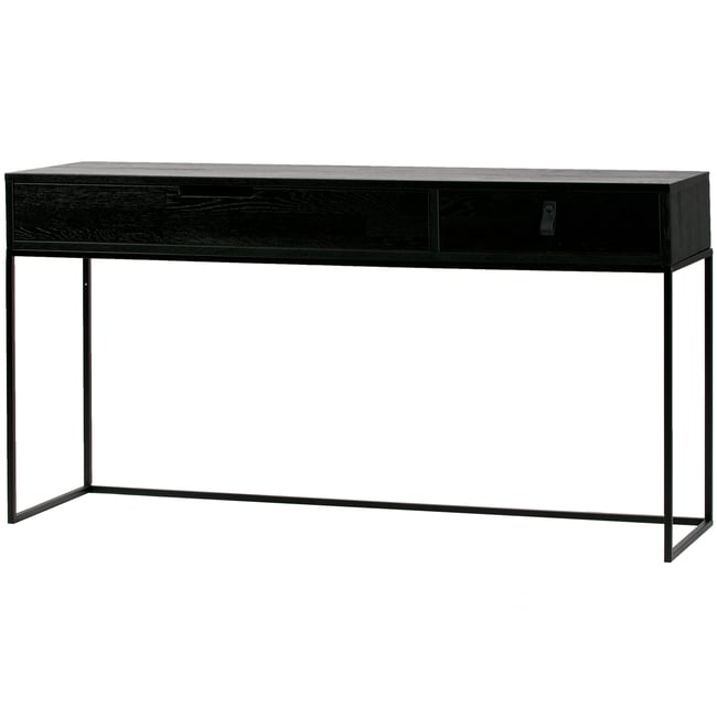 Commode en frêne SILAS Couleur noir <span itemprop=