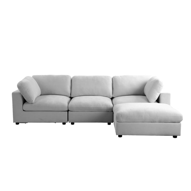 Canapé d'angle modulable tissu  MIZAR - BAÏTA