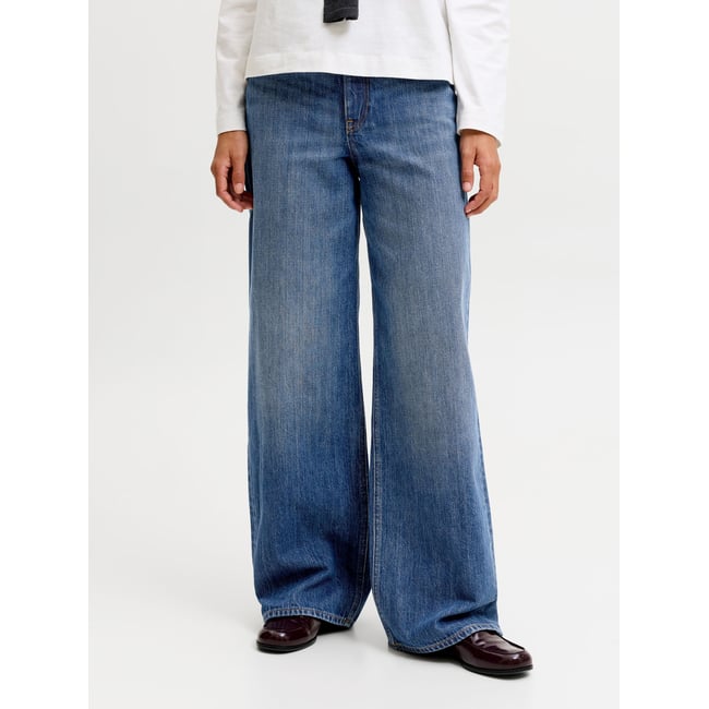 Jean À Coupe Large blue denim <span itemprop=