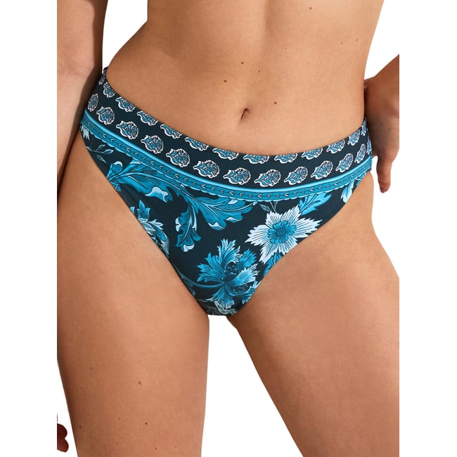 Bas maillot slip de bain ACANTHUS bleu <span itemprop=