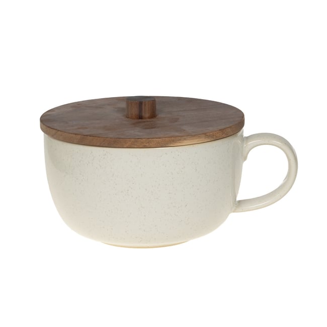 Bol avec couvercle Cassia 60 cl - CASSIA Couleur blanc <span itemprop=