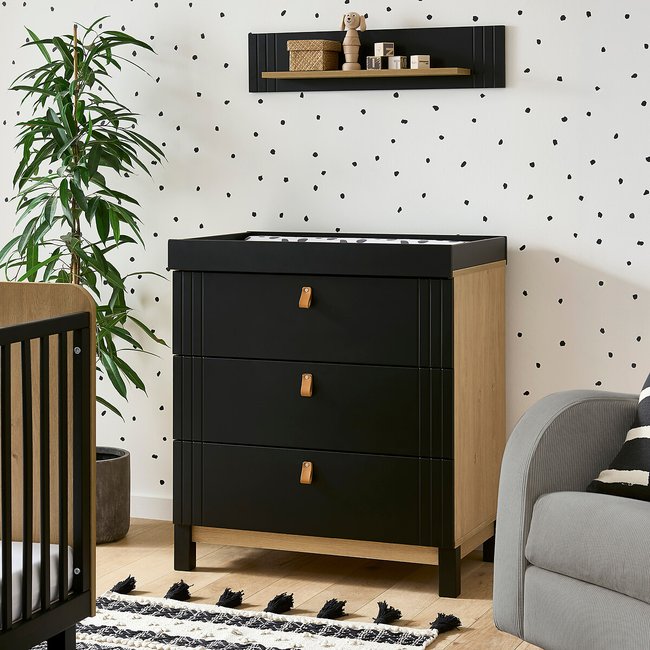 Rafi Black Dresser Changer, black, CUDDLECO
