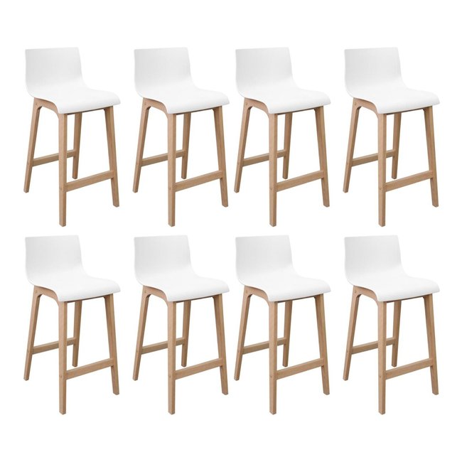 Lot de tabourets de bar en chêne 65cm TANNA - MOB IN