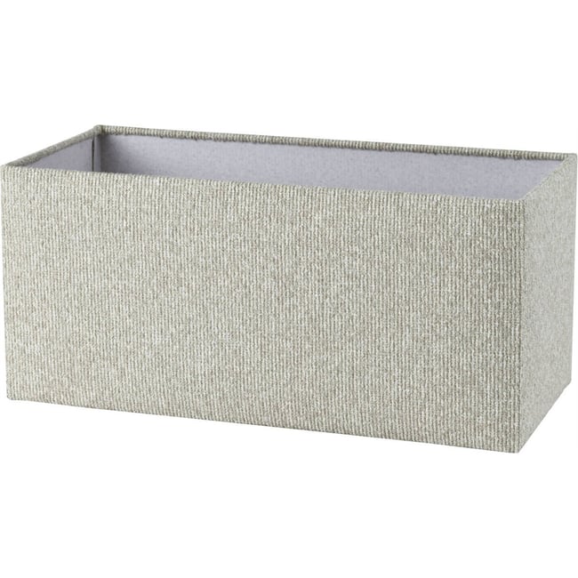 Abat-jour rectangulaire en tissu Couleur biscotti <span itemprop=