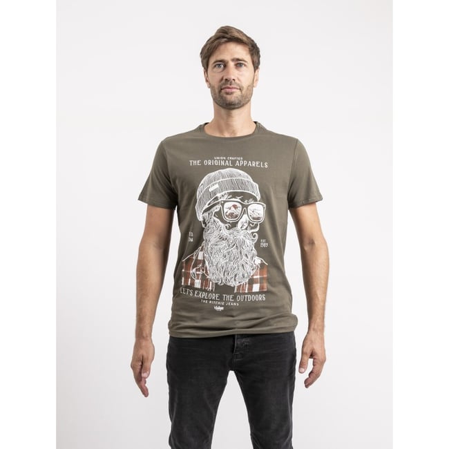 T-shirt Manches Courtes Pur Coton Jocolza - RITCHIE
