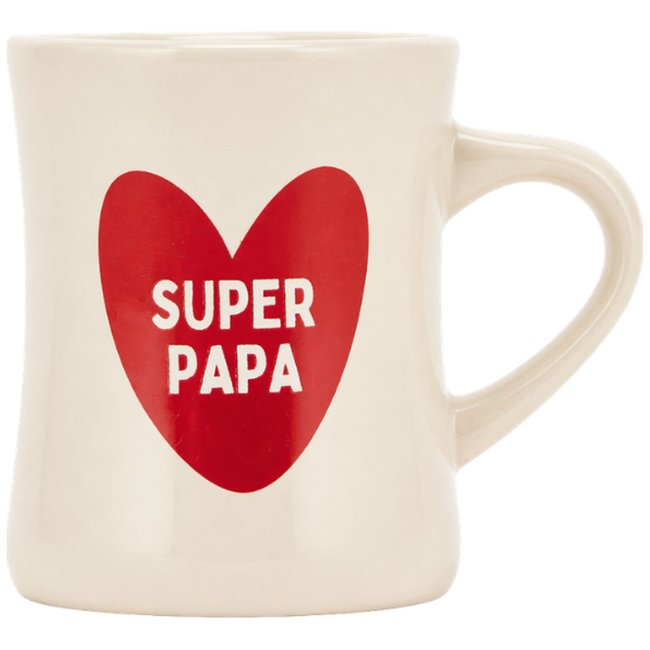 Mug Couleur rouge, écru <span itemprop=