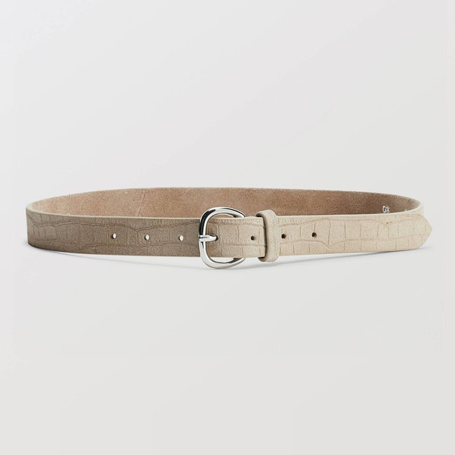 Ceinture en cuir mocha <span itemprop=