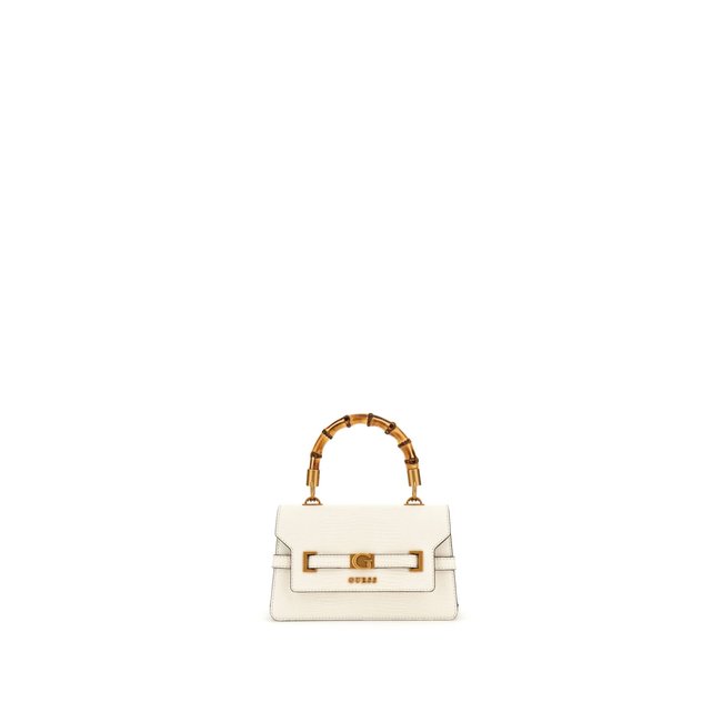 Mini Sac À Main Sibel Imprimé Python blanc <span itemprop=