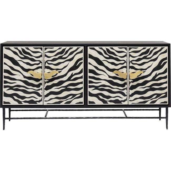 Buffet zèbre Couleur noir et blanc <span itemprop=