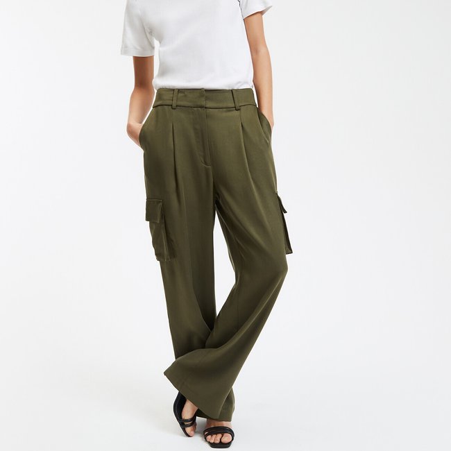 Pantalón cargo recto Lyocell - LA REDOUTE COLLECTIONS