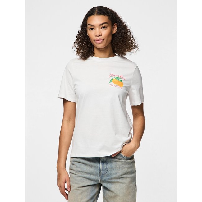 T-shirt de mangas curtas, com motivo branco <span itemprop=