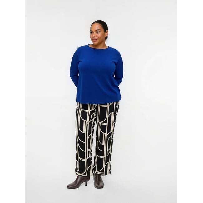 Pull En Maille bleue - surf the web <span itemprop=