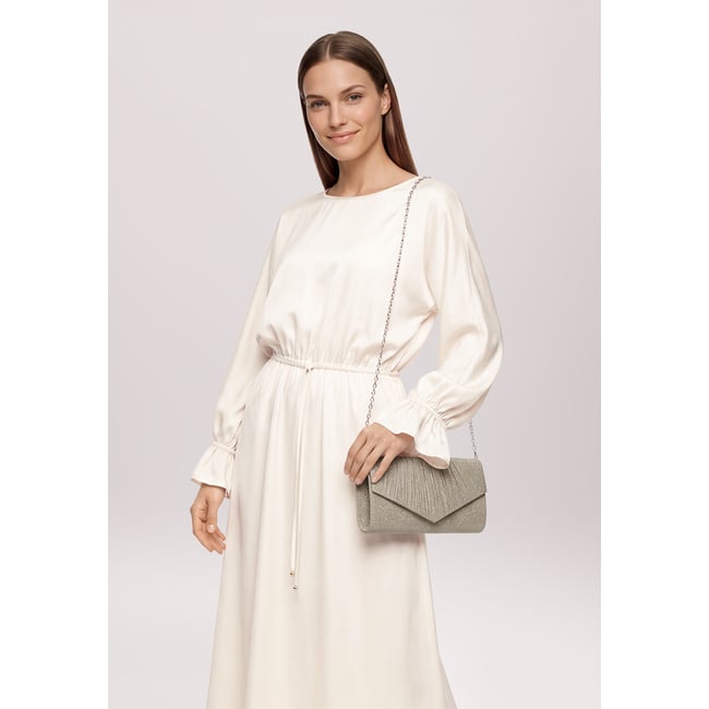 Sac façon pochette à fronce gold <span itemprop=