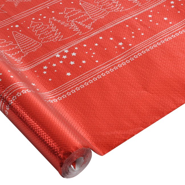 Nappe en papier chromee decoree noel - DOUCEUR D'INTÉRIEUR