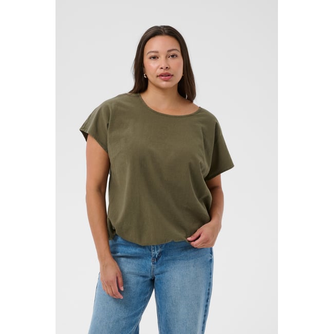 Blouse à manches courtes - KAFFE CURVE